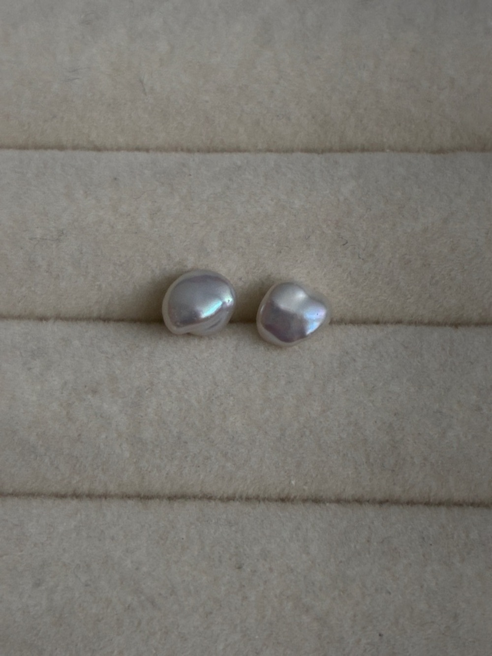 Everyday Stacking Baroque Pearl Stud Earrings